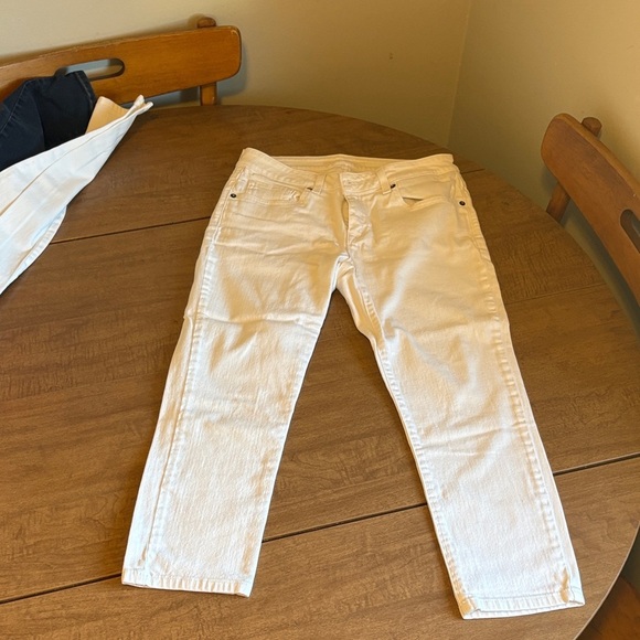 Michael Kors Cream Ankle Jeans Women’s Size 2 | Slim Fit Stretch Denim - Picture 1 of 4